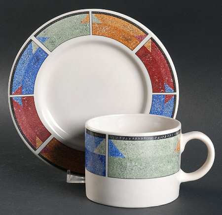Astral Flat Cup & Saucer Set by Sakura
