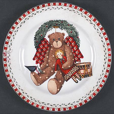 Christmas Bears Salad Plate