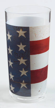 Colonial (Black Trim) 12 Oz Plastic Highball