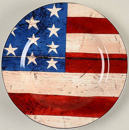 Colonial (Black Trim) Salad Plate