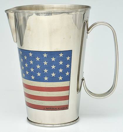 Colonial (Black Trim) 64 Oz Metal Pitcher
