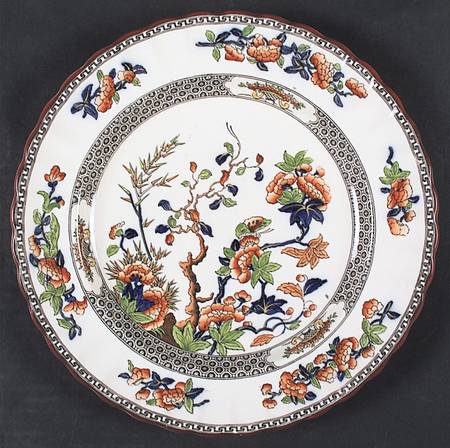 Indian Tree (Rust, Blue, Orange Trim) by Spode