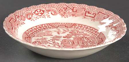 Old Willow Pink Fruit/Dessert (Sauce) Bowl