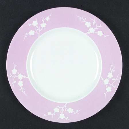 Geisha White with Dark Pink Rim by Spode