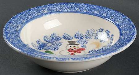 Snowman Family Soup/Cereal Bowl