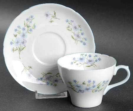 Blue Rock Flat Cup & Saucer Set