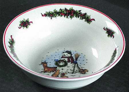 Snowman Coupe Cereal Bowl