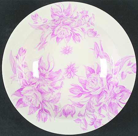 California Chintz Pink Rim Soup Bowl