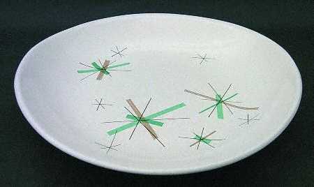 Hop Scotch Turquoise 10" Round Vegetable Bowl