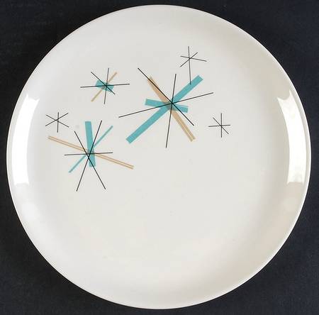 Hop Scotch Turquoise Luncheon Plate
