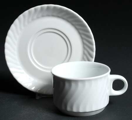 SCD82 Flat Cup & Saucer Set