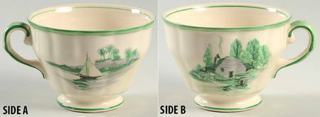 Footed Cup & Saucer Set