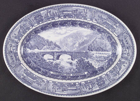 Centenary Colonial (Baltimore and Ohio) 11" Oval Serving Platter
