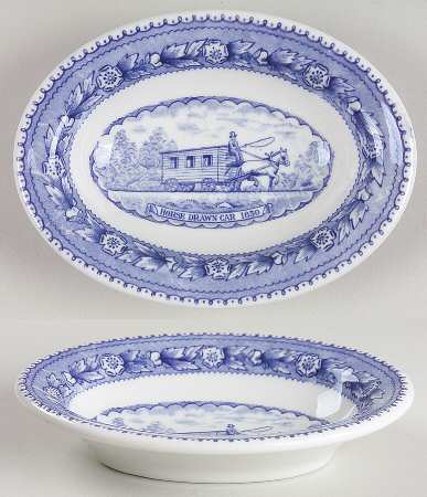 Centenary Colonial (Baltimore and Ohio) Oval Fruit/Dessert Bowl
