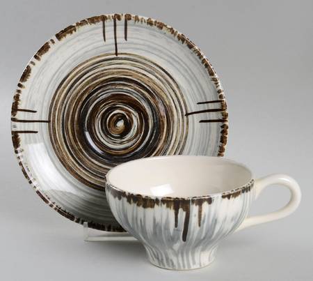 Rca Whirlpool Flat Cup & Saucer Set