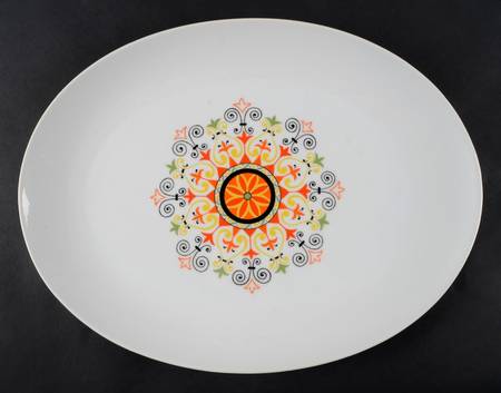 Rhythm 14" Oval Serving Platter