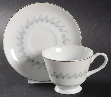 2454 Footed Cup & Saucer Set
