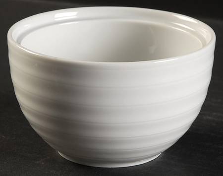 Roulette White Sugar Bowl No Lid