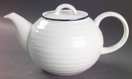 Roulette Blue Teapot & Lid