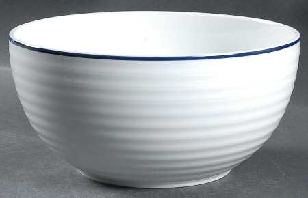 Roulette Blue 8" Salad Serving Bowl