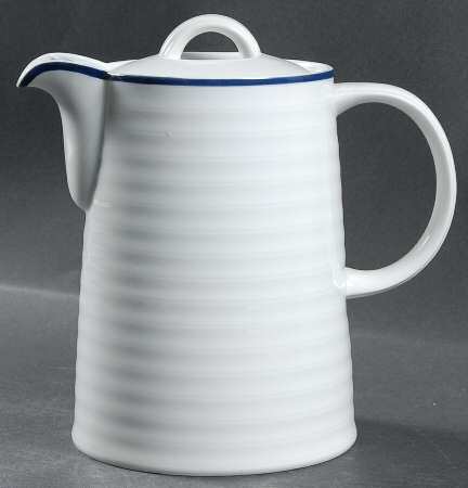Roulette Blue Coffee Pot & Lid