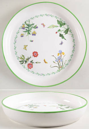 Garden Bloom Chip Bowl/Plate for Chip & Dip Set