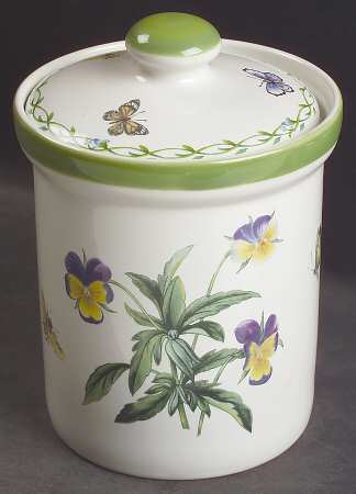 Garden Bloom Small Canister & Lid