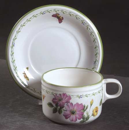 Garden Bloom Breakfast Cup & Saucer Set
