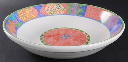 Potpourri 12" Large Salad Serving Bowl