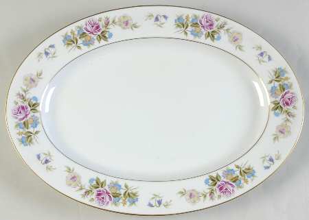 Spring Breeze 12" Oval Serving Platter