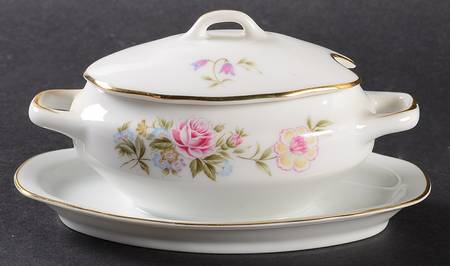 Spring Breeze Individual Sauce Boat & Lid