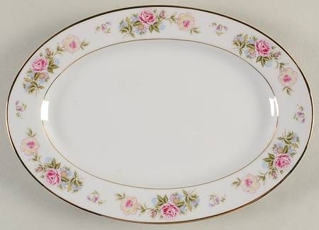 Spring Breeze 10" Oval Serving Platter