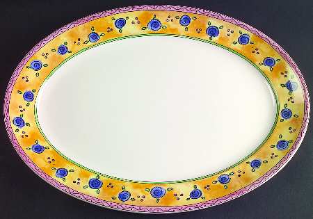 Apricot Jam 16" Oval Serving Platter by Sango