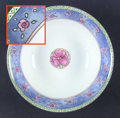 Watercolors Completer 9" Round Vegetable Bowl