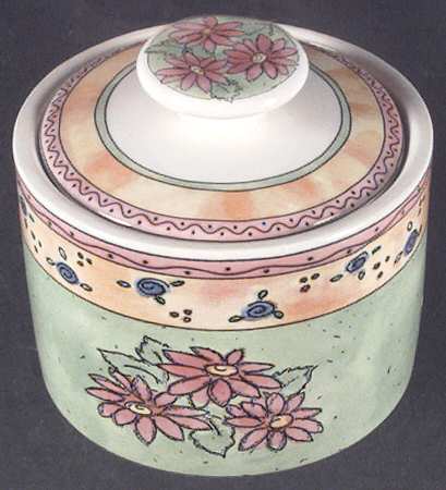 Watercolors Completer Sugar Bowl & Lid by Sango