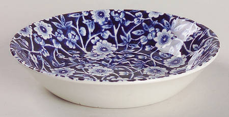 Calico Blue (Crownford Stamp) Fruit/Dessert (Sauce) Bowl