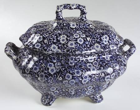 Calico Blue (Crownford Stamp) Tureen & Lid