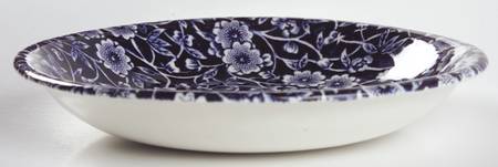 Calico Blue (Crownford Stamp) Saucer for Flat Cup