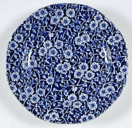 Calico Blue (Crownford Stamp) Salad Plate