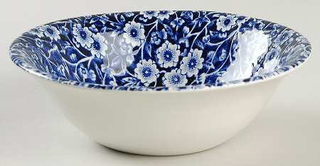 Calico Blue (Crownford Stamp) Soup/Cereal Bowl