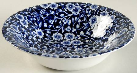 Calico Blue (Crownford Stamp) Coupe Cereal Bowl