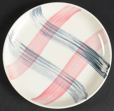 Scots Clan Pink & Charcoal Bread & Butter Plate