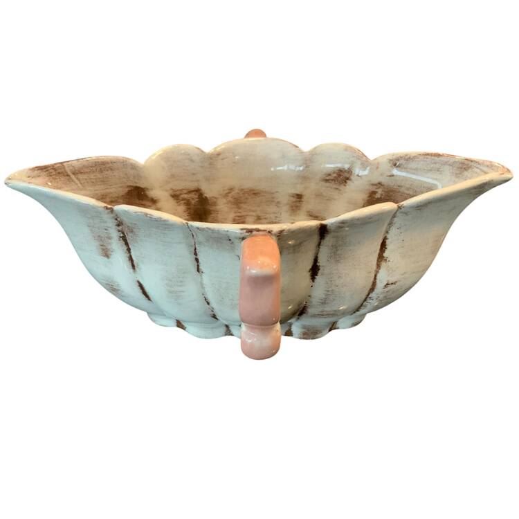 Provincial Apple Pink Gravy Boat