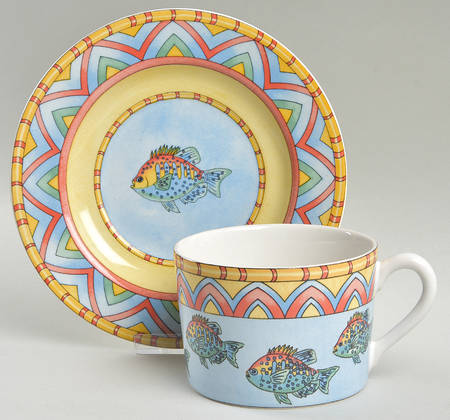Splash Jumbo Cup & Saucer Set