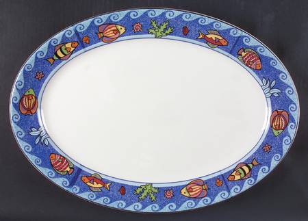 Pisces 16" Oval Serving Platter