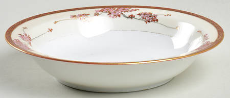Three Cherries Rim Soup Bowl