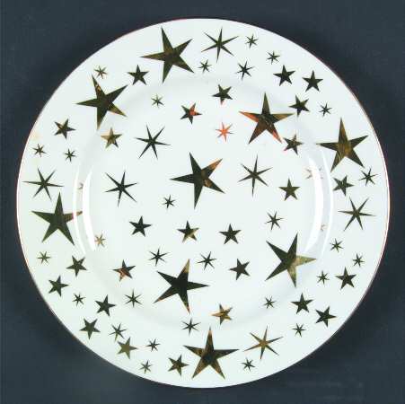 Classic Gold Stars Salad Plate