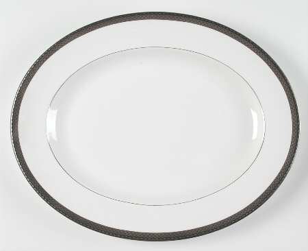 Argent 14" Oval Serving Platter by Spode