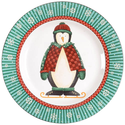 Penguins Salad/Dessert Plate