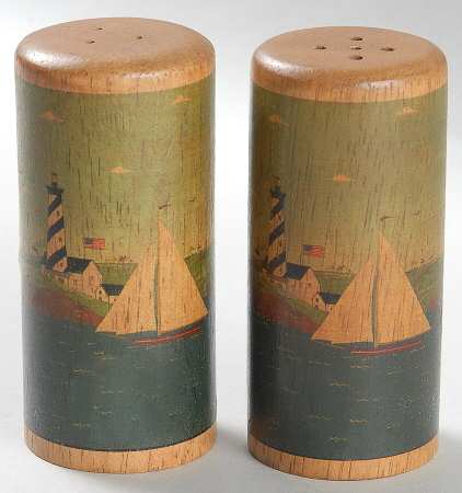 Coastal Breeze All Wood Salt & Pepper Shaker